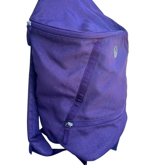 Ivivva by Lululemon Girls Playful Poise Backpack Galactic Grape/ Metallic Silver - Picture 4 of 12